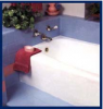 blasts away stubborn stains and build-up, restoring bathrooms to a sparkling new